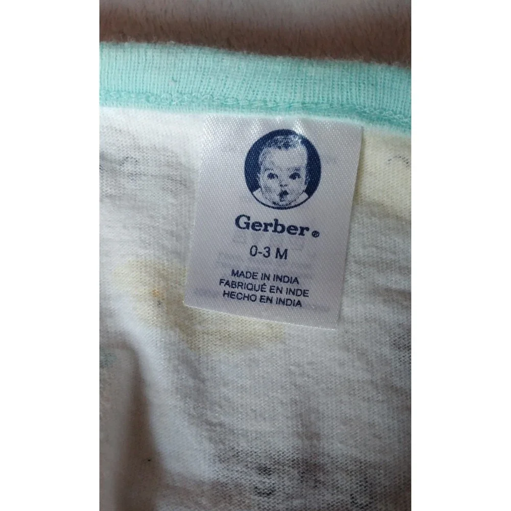 pajamas 0 TO 3 months Gerber baby sleeper with clouds infant sleepwear